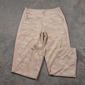Athleta Brooklyn Camo Jogger Pants Womens Size 10 Waist 32 Inseam 29 Beige